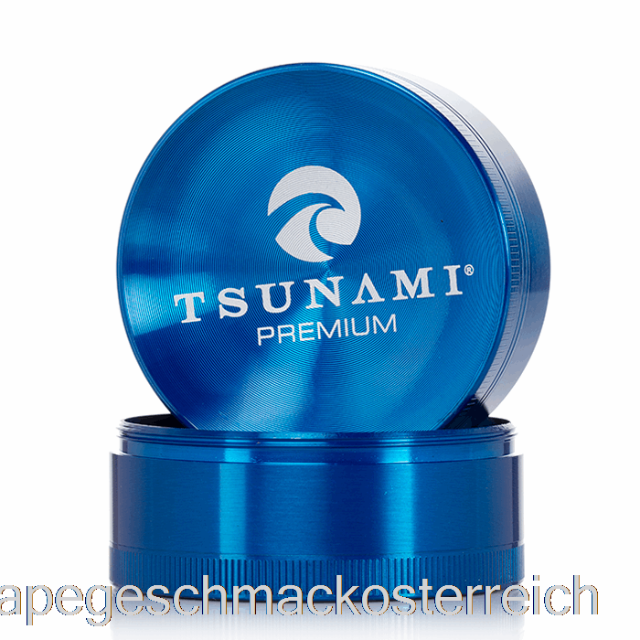 Tsunami 2,4 Zoll 4-teiliger Versunkener Top-Grinder Blau (63 Mm) Vape-Geschmack